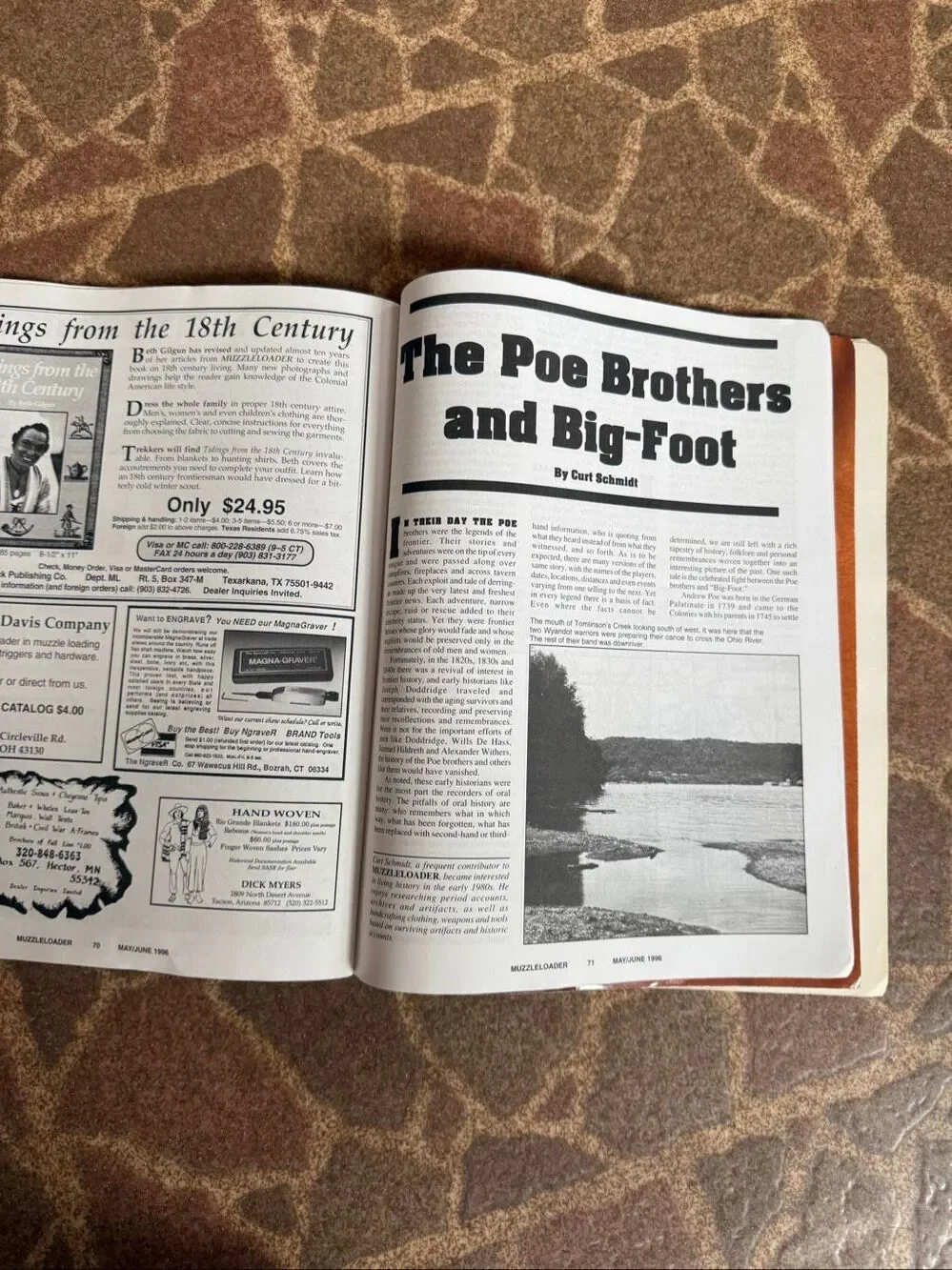 Vintage Muzzleloader Magazine 1996 Black Powder Shooter Historical